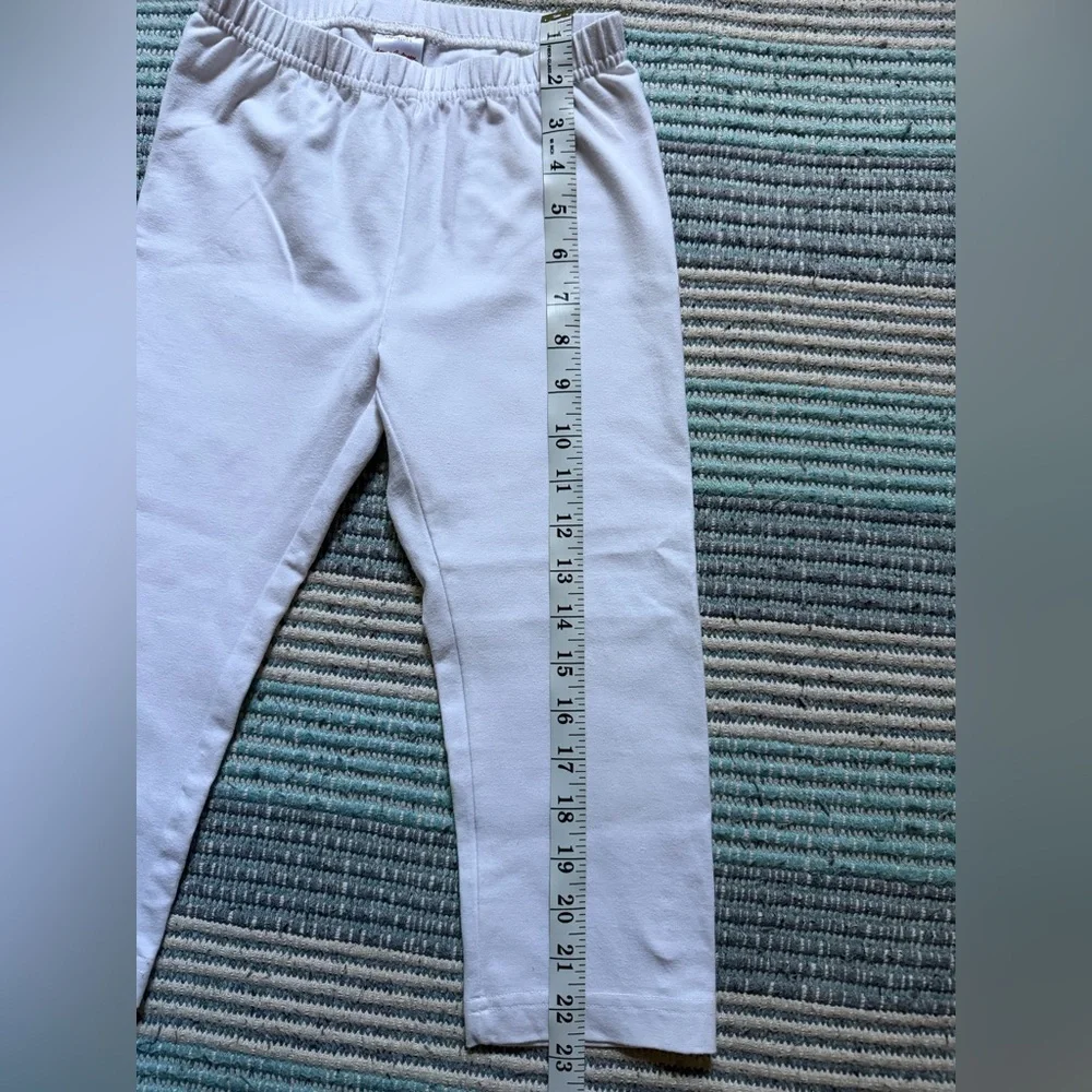 Hanna Anderson White Capri Leggins Size 8